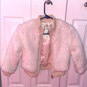 Girls fur coat